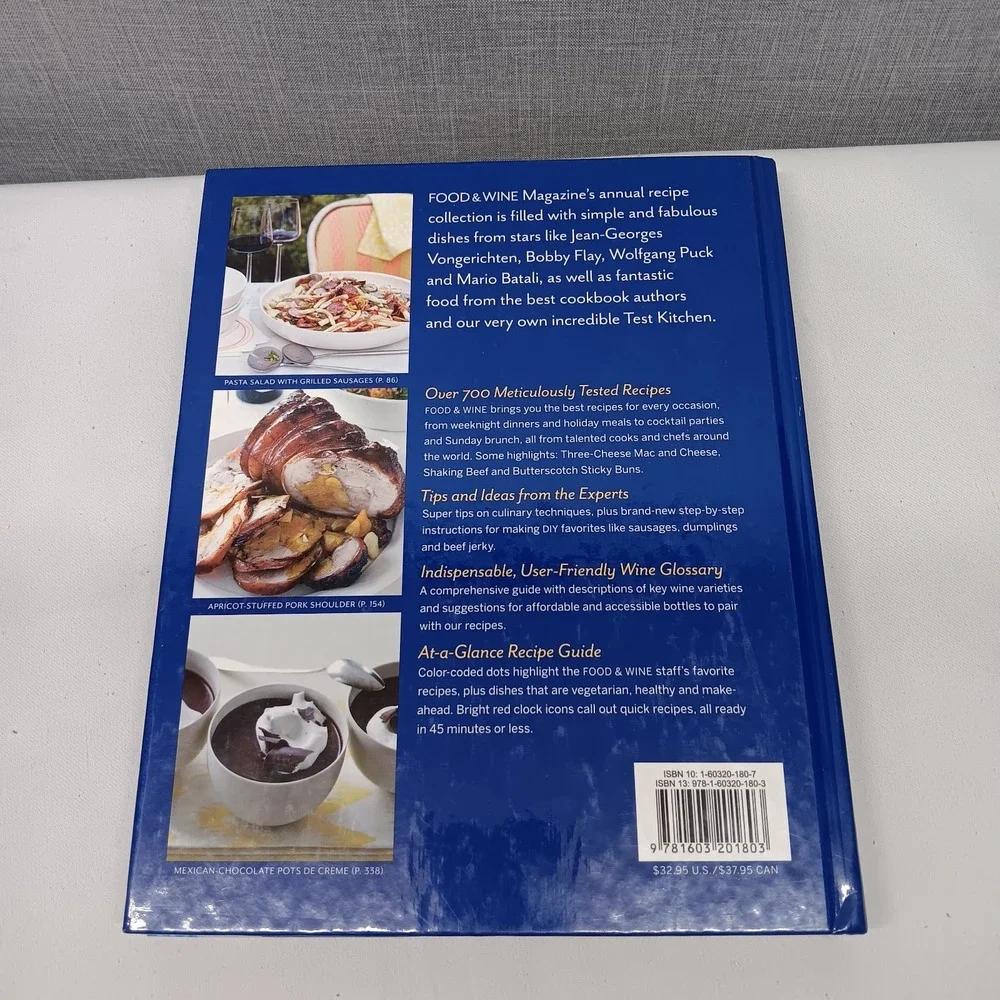Food & Wine Annual Cookbook 2011 Hardcover 700 Recipes Gourmet Grilling‎ Wine